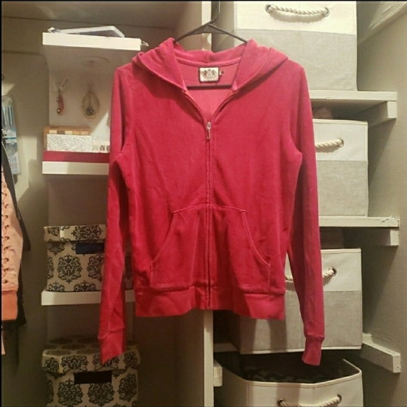 Juicy Couture Hot Pink Vintage Bling Hoodie - Picture 3 of 6